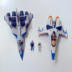 Disney Pixar Mattel Buzz Lightyear Hyperspeed Series XL-15 and XL-01 Spaceships